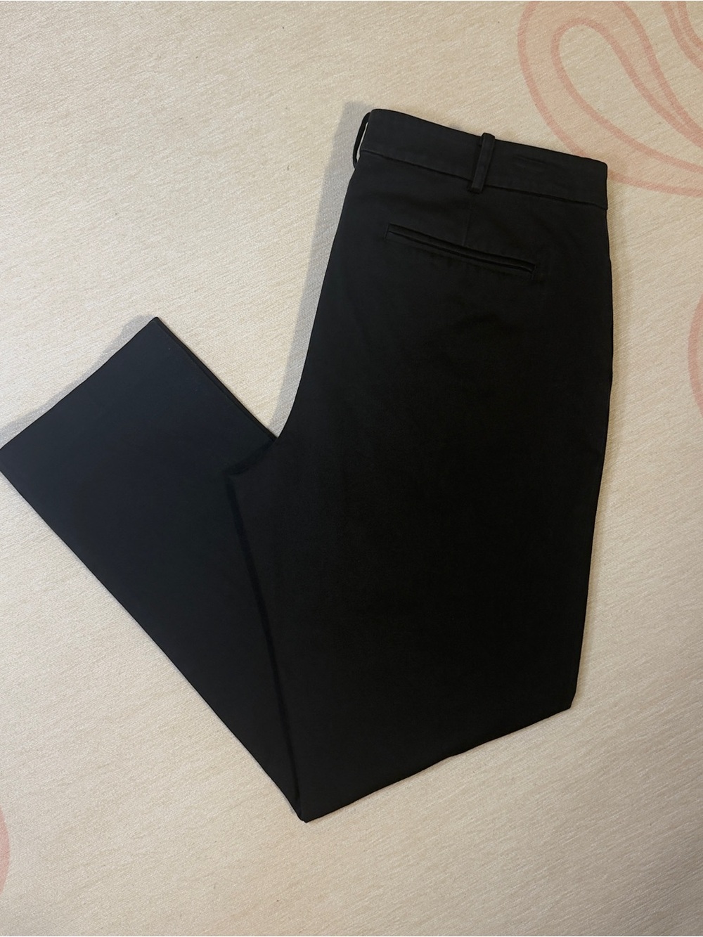 Lauren Ralph Lauren Women’s Black 98% Cotton Blend Wide-Leg Pants US 12